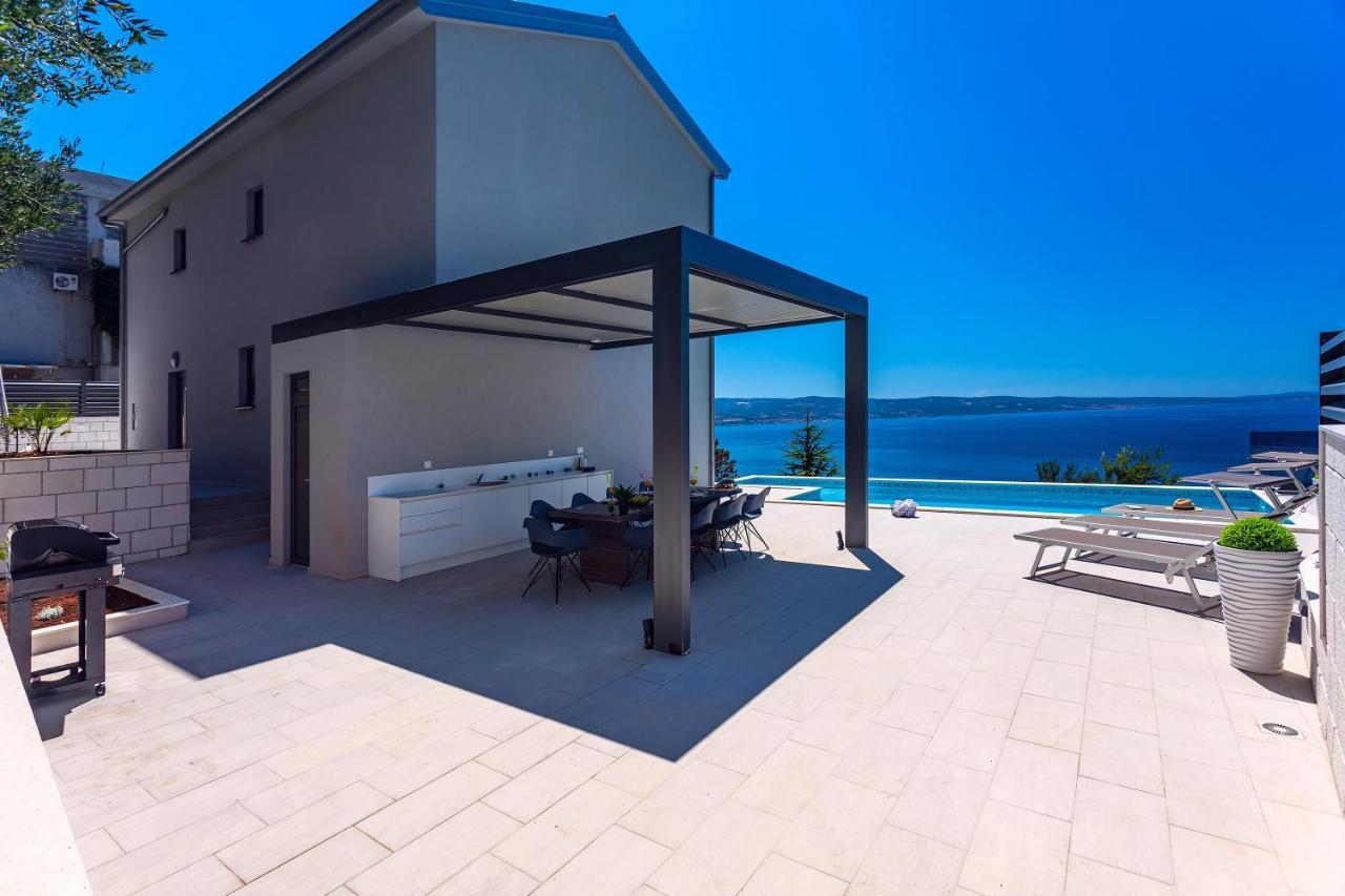 Villa Belvedere With Heated Pool, Billiards, Media Room, Sea Views,10 Pax Omis Exterior photo